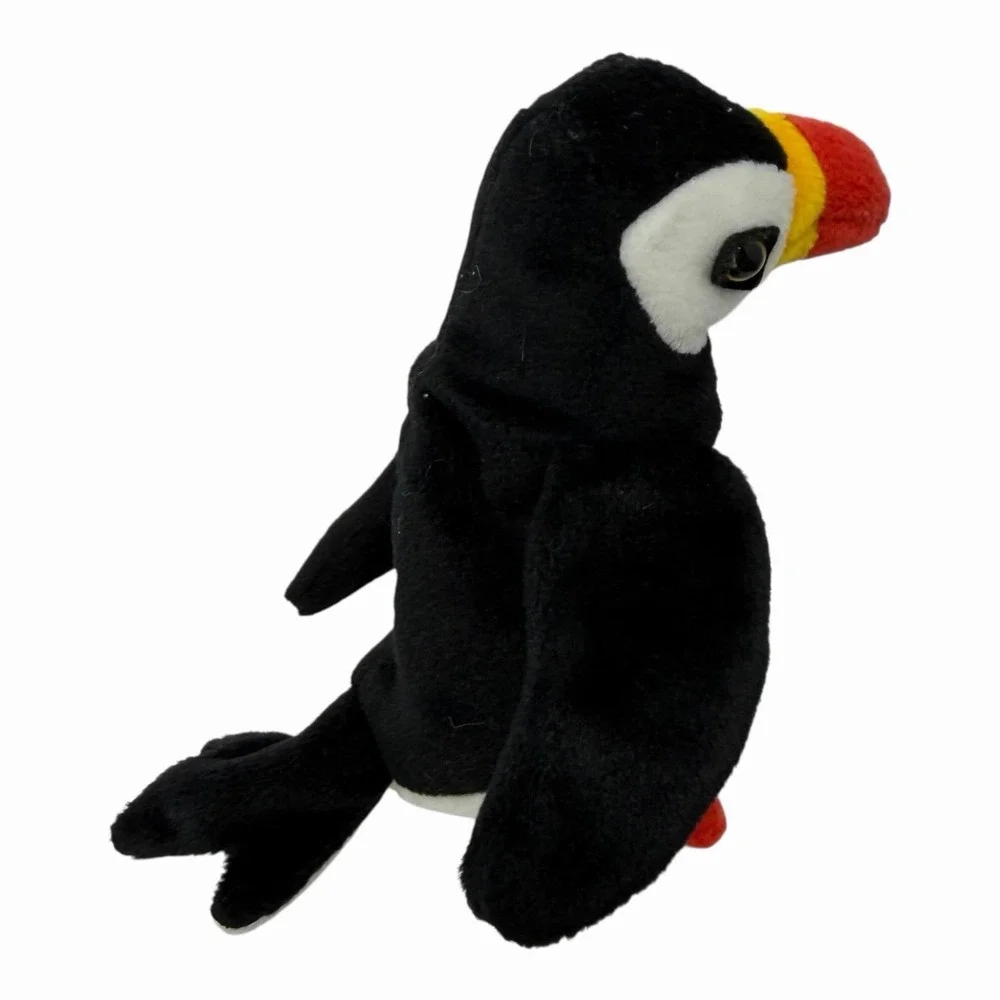 Vintage Ty Original Beanie Baby Puffer The Puffin Penguin Bird Toy‎ Retired 1997